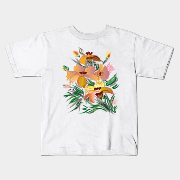 Wildflowers Kids T-Shirt by manal